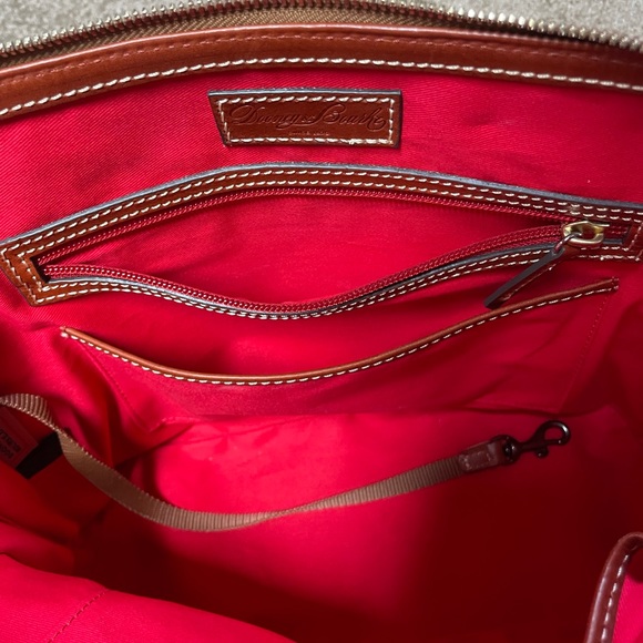 DOONEY & BOURKE ZIP ZIP SNAKE EMBOSSED LEATHER SATCHEL. GRAY/BROWN. BRAND NEW. - Picture 8 of 9